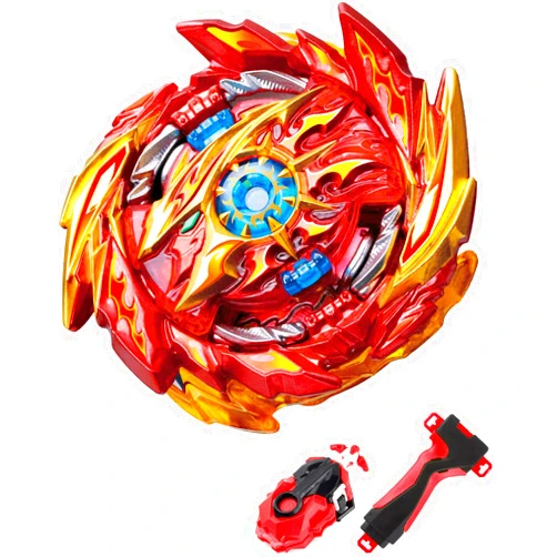 Desamvap Bey Battling Burst Pro Series Super Hyperion String Launcher and Grip Pack Set, Right/Left Spin Bey Launcher & Grip with Spinning Top, Kid Toys for 8 Year Old Boys & Girls
