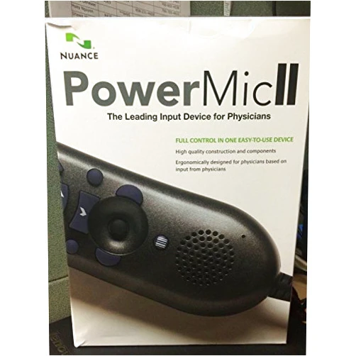 Nuance Dragon Medical Edition II Microphone - Powermic II - with Cradle