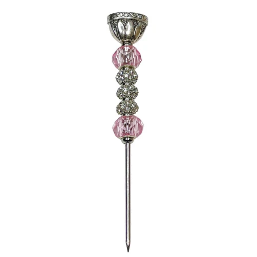 Blue Smoke ATL Cigar Pink Holder (Pink Scroll) & Nubber Draw Enhancer Tool | Handcrafted Poker Cigar Punch Jewelry Pick Accessory for The Elegant Smoker Aficionado