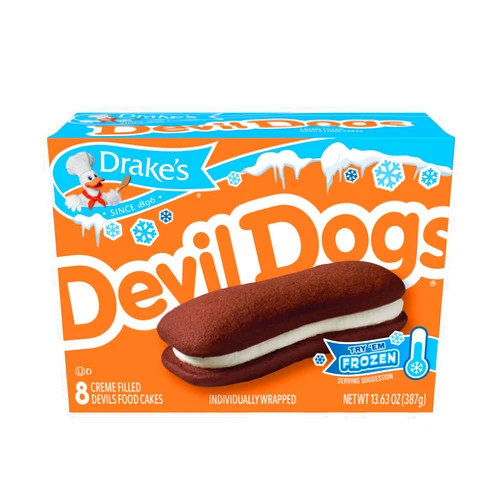 Drake's Devil Dogs, 32 Individually Wrapped Devils Food Cakes (Pack of 4)