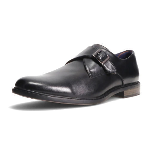 Gunnar and Troy Maverick Mens Dress Shoes Oxford | Single Monk Strap Dress Shoes for Men | Classic Wingtip Oxford Silhouette with Leather Uppers