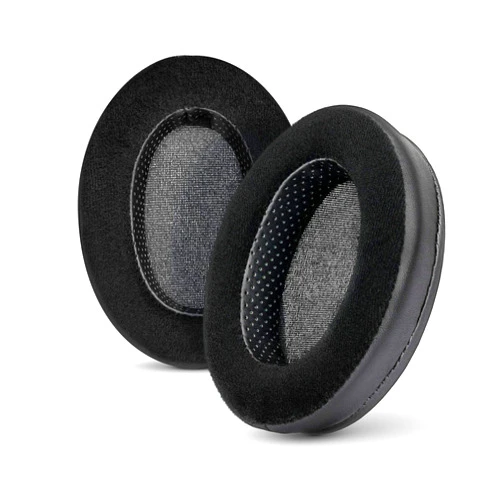 Brainwavz Hybrid Memory Foam Earpad - Black PU/Velour - Suitable for Large Over The Ear Headphones - AKG, HifiMan, ATH, Philips, Fostex