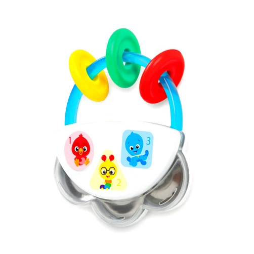 Baby Einstein Tiny Tambourine Musical Toy & Rattle, BPA Free, Take Along, Age 3 Months+
