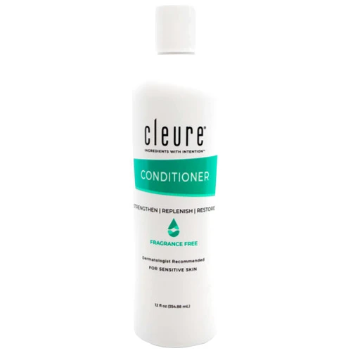 Cleure Hydrating Fragrance Free Conditioner - Hypoallergenic, SLS Free & Paraben Free - Unscented (12 Fl Oz, Pack of 1)