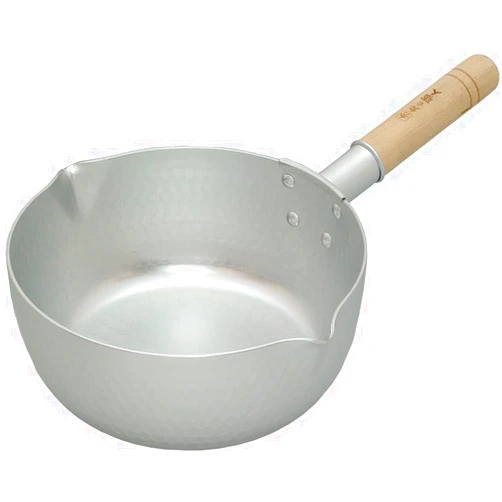 Taniguchi Metal Snow Flat Pot, Deep Type, 8.7 inches (22 cm), Made in Japan