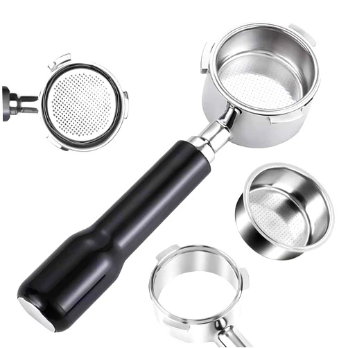 Ulycon 54mm Bottomless Portafilter Compatible with Breville BES870/ 878/880/ 840/500 - Premium 3-Ear Espresso Accessory for Home & Pro