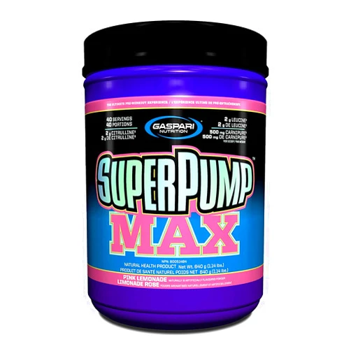 Gaspari Nutrition Superpump Max, Pink Lemonade, 1.41-Pounds