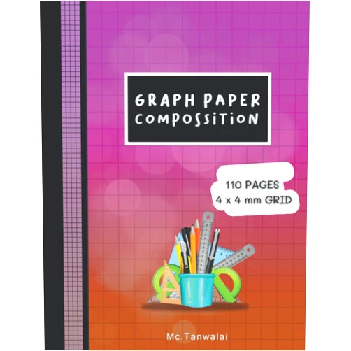 Mc.Tanwalai Siricharte Graph paper composition: Graph paper Composition 8.5” X11” 110 pages 4 X4mm Grid suitable for all student with reasonable price. For sketching, writing, etc.