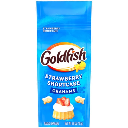 Goldfish Grahams Strawberry Shortcake Flavored Baked Snack Crackers, 6.6 Oz Bag