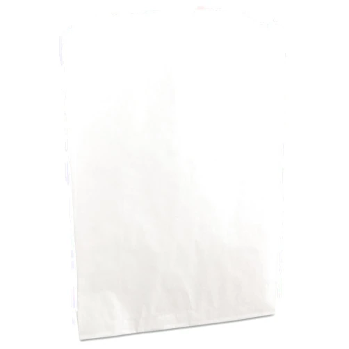Bagcraft Papercon 450019 PB19 Grease-Resistant Sandwich/Pastry Bags 6 x 3/4 x 7 1/4 White 2000/Carton