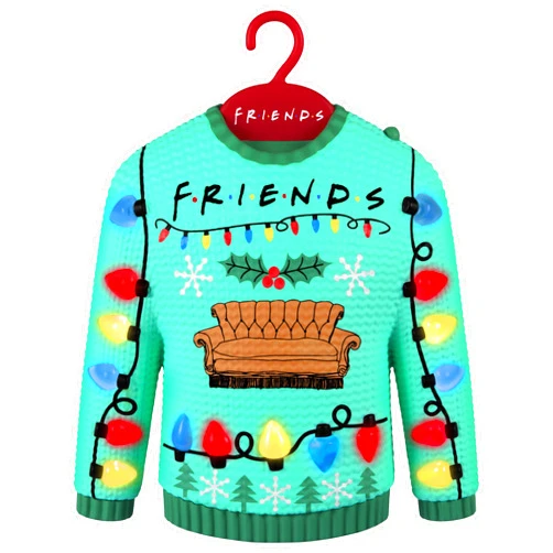 Hallmark Keepsake Christmas Ornament, Friends Could We Be Any More Festive? Musical with Light, Friends TV Show Gifts