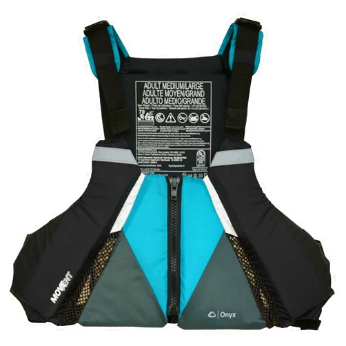 Full Throttle ONYX MoveVent Curve Paddle Sports Life Vest, X-Small/Small, Green