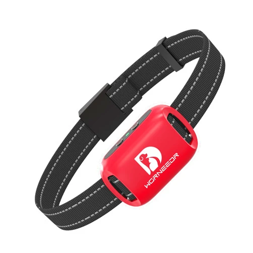 Worneeder Cat Bark Collar Smart Automatic No Shock Anti Barking Cats Training Collar Rechargeable Bark Collar with 2 Adjustable Sensitivity Vibration & Beep Vibration Modes for Cats Jacinth