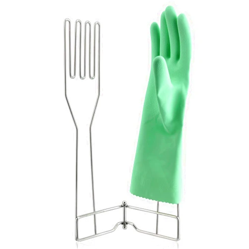 LEKUSHA Kitchen Gloves Drying Rack, SUS 304 Stainless Steel Dish Gloves Holder