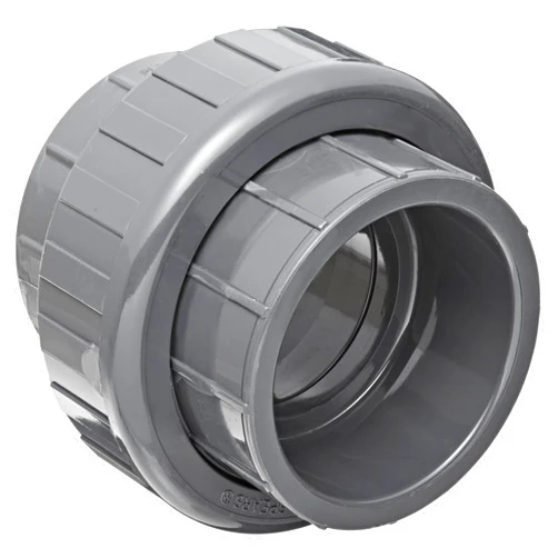 Aqua Plumb Spears 897 Series PVC Pipe Fitting, Union with EPDM O-Ring, Schedule 80, 1-1/4