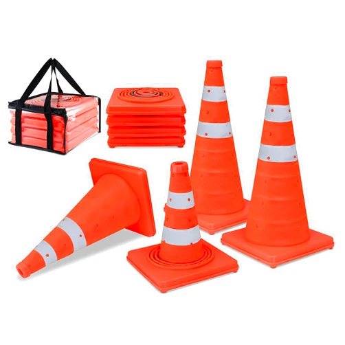 NAZRET PIZZA PEEL Nazret Collapsible Traffic Cones | Safety Cones 4 Pcs Set | 18