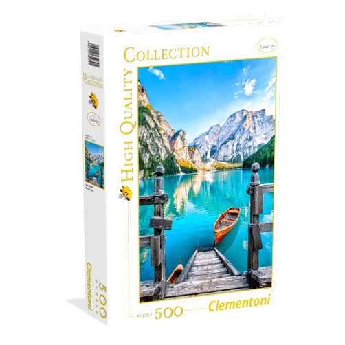 Clementoni 35039.1 Clementoni-35039 Collection-Braies Lake-500 Pieces, Multi-Colour, 6 (EU)