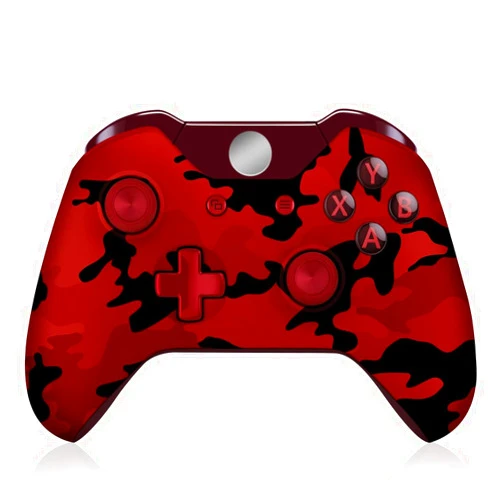 ADHJIE Xbox One Controller, Wireless Controller for Xbox One/One X/S Xbox Series X/S/PC Windows 10 with Bluetooth Connection, Dual Vibration, Camo Red