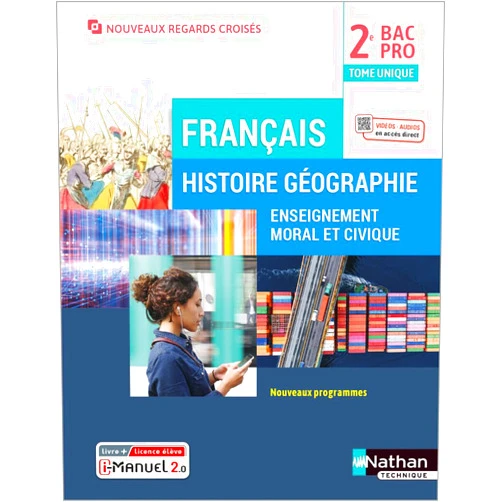French Edition by Alexandra Monot (Author), Roland Tissot (Author), Mélina Pierallini (Author), Charles-Antoine Wanecq (Author), Thomas Lacomme (Author), Aurélie Tapie (Author), Thomas Reyser (Author), Dominique Colonna (Author), Solène Billaud (Author), Lise Campy-Weis (Author), Vanessa Henriette de Hillerin (Author), David Martin (Author), Solène Mazas-Verhille (Author), Marie Panter (Author), Francis Sanchez (Author), Ada Smaniotto (Author), Marie-Pierre Verhille (Author), Justine Wanin (Author), Estelle Planchon (Author), Adrien David (Editor), Éric Godeau (Editor) & 17 more Français Histoire Géographie Enseignement moral et civique 2ème année BAC PRO Regards Croisés - Livre + Licence élève - 2022