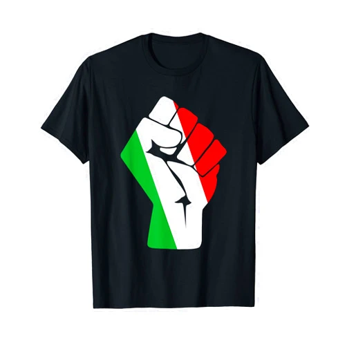 Leftique Mexican Flag Solidarity Raised Fist of Resistance T-Shirt
