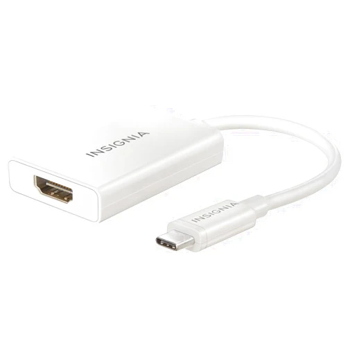 Insignia USB Type-C-to-HDMI Adapter - White - Model: NS-PU369CH-WH