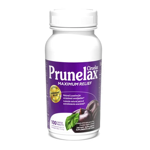 Prunelax Ciruelax Natural Laxative Maximum Relief Tablets, 100Count