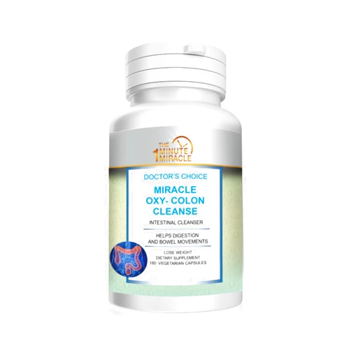 The One Minute Miracle Oxy-Colon Cleanse Vegan Colon Cleanser - 180 Vegatarian Capsules.