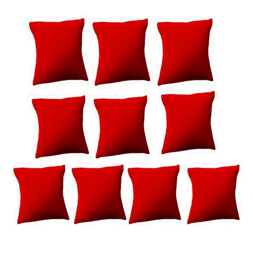 LBZE 10Pcs Velvet Pillow Jewelry Displays,Bracelet Small Pillow, Bracelet Showcase Velvet Little Pillow Cushion Size 2.95