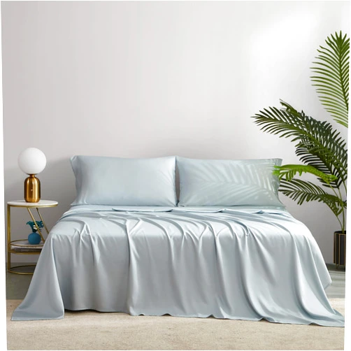 NATUREFIELD Bed Sheets Set King Size (4pc), Rayon Derived from Bamboo, Cooling Sheets with Fitted Deep Pockets, Hotel Luxury Bedding Sheets & Pillowcases