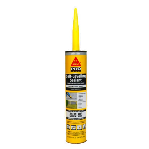 Sikaflex Self Leveling Sealant, Gray, polyurethane with an accelerated curing capacity for sealing horizontal expansion joints in concrete, 10.1 fl. oz Cartridge