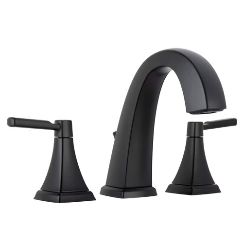 Miseno MNO641L Elysa 1.2 GPM Widespread Bathroom Faucet with Pop-Up Drain Assembly - Flat Black