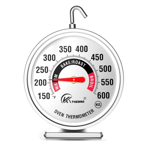 KT THERMO Oven Thermometer150-600°F, Oven Grill Fry Chef Smoker Analog Thermometer Instant Read Stainless Steel Kitchen Cooking Thermometer