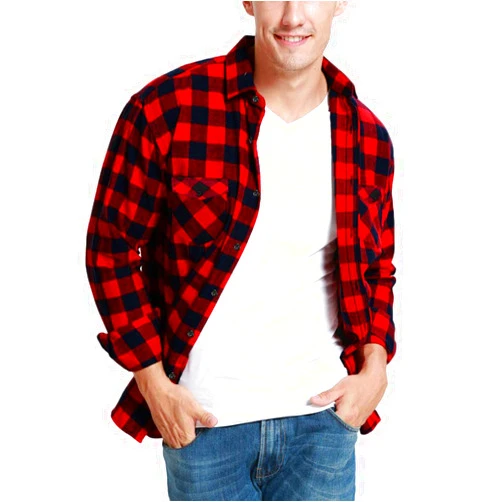 JEETOO Mens Buffalo Plaid Shirts Long Sleeve Flannel Shirt for Men Lumberjack Shirt