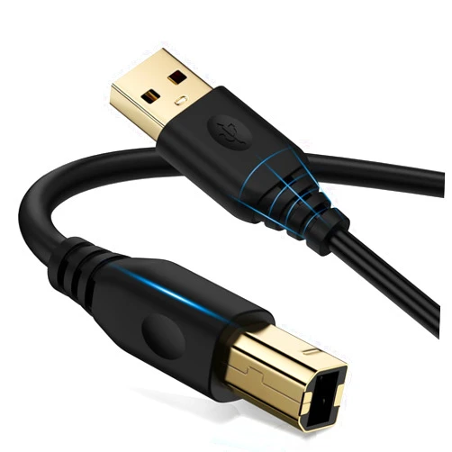 UorMe USB Printer Cable 6FT USB A to USB B Printer Cable, High-Speed Printer Cord for Scanners, Laptop, Computer, HP, Canon, Samsung, Dell, Epson, Xerox, USB MIDI Cable for Digital Piano MIDI Controller