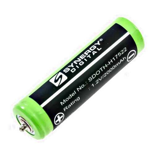 Synergy Digital Shaver Battery, Compatible with Braun Series 3 Shaver, (Ni-MH, 1.2V, 2000mAh) Ultra High Capacity, Replacement for Braun HR-AAUV Battery