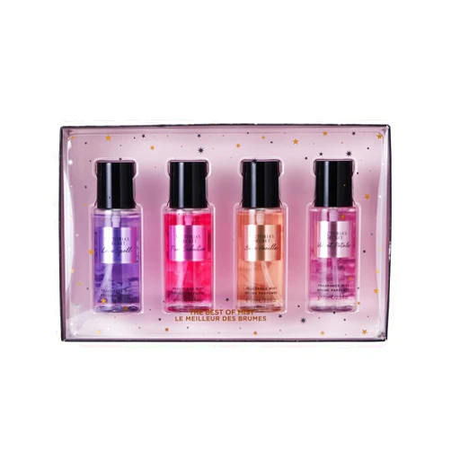 Victoria's Secret Fragrance Mist Collection 4 Piece Mini Mist Gift Set, Assorted Scents, Gift Set for Women