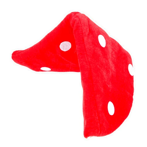 NUOBESTY Mushroom Hat Red White Spotted Mushroom Plush Novelty Hat Hat Cosplay Cap for Kids Adult Halloween Party Favors Hat Costume Photo Props