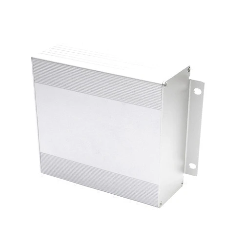 Jiuwu Aluminum Alloy Electronic Case Project Box Enclosure PCB Board Split Type Housing Shell DIY Circuit Board Sandblast Oxidized Protective Case (Silver, 107 x 47 x 123(mm)(W*H*L)