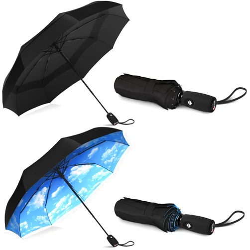 Repel Umbrella The Original Portable Travel Umbrella - Umbrellas for Rain Windproof, Strong Compact Umbrella for Wind and Rain - Perfect For On-the-Go, Car Umbrella, Backpack Umbrella
