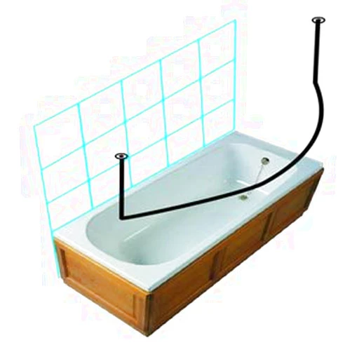 ShowerRods-etc Shower Rods Suspended Curved (60