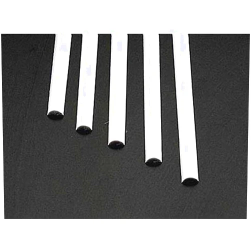 Plastruct MRH-250 Half-Round Rod.250 5 PLS90887 Plastic Building Supplies