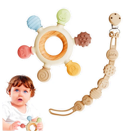 TinyToes. Pure Joy, Natural care TinyToes : Baby Teething Toys for Baby Toys 0-6 Months Bpa Free + Links Antidropping | Newborn Toys | | Baby Toys 6-12 Months | Teething Relief | Teethers for Babies 3-6 Months | Baby Necessities