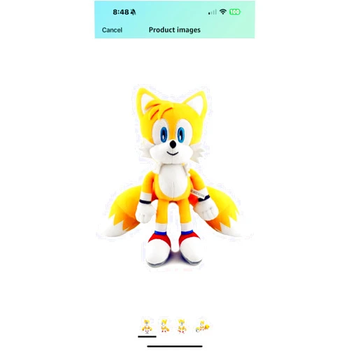 CROXAM Sonic 12' Inch Plush Toys Collection, Soft Cute and Cuddly Stuffed Plush Toys for Adults and Kids Ages 3 and up, Great Gift for Birth Days and Special Occasions (Tails)