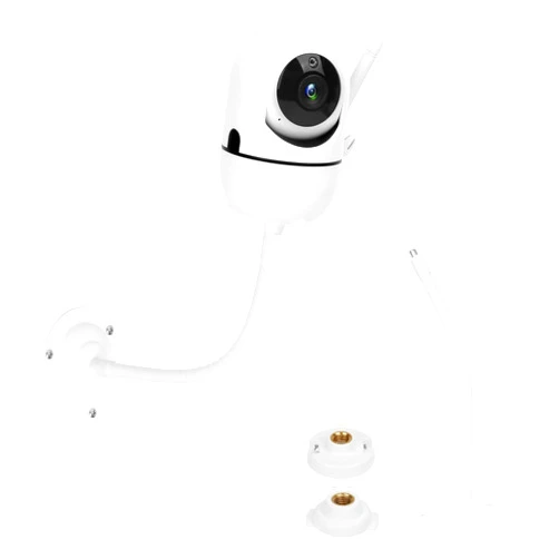Mippko Baby Monitor Wall Mount Holder Compatible with HelloBaby HB65/HB6550/HB6339/HB6558/HB66/HB248,ANMEATE SM935E/SM650,Bonoch,ChildsFarm Baby Monitor,Adjustable Metal Mount,1 Pack,White