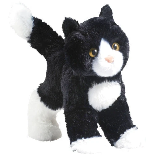 Douglas Snippy Black & White Cat Plush Stuffed Animal