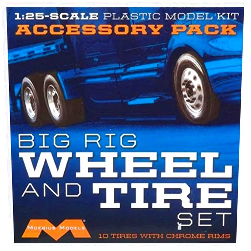 Moebius Models MOE1010 1/25 Semi Wheels/Tires (10 pk)