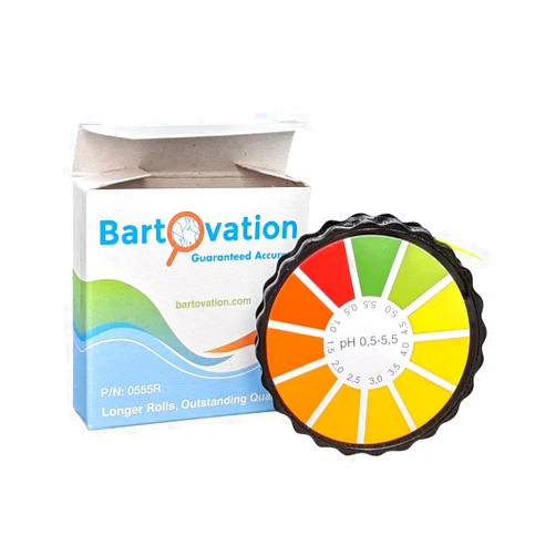 Bartovation pH Test Paper for Kombucha Brewing, 0.5 to 5.5 pH [16 Foot Roll with Dispenser]