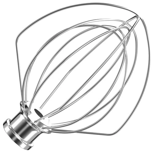 XINCAN K45WW Stainless Steel 6-Wire Whip Attachment for KitchenAid Tilt-Head Stand Mixer 4.5-5 Quart Bowl, Stainless Steel Whisk Replacement for Kitchen Aid Mixer, Dishwasher Safe, Egg Heavy Cream Beater