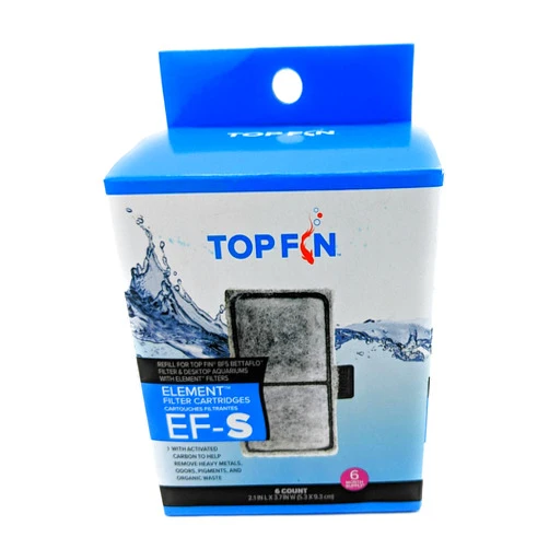 Top Fin EF-S Element Filter Cartridges (6 Count) for Fish Tank