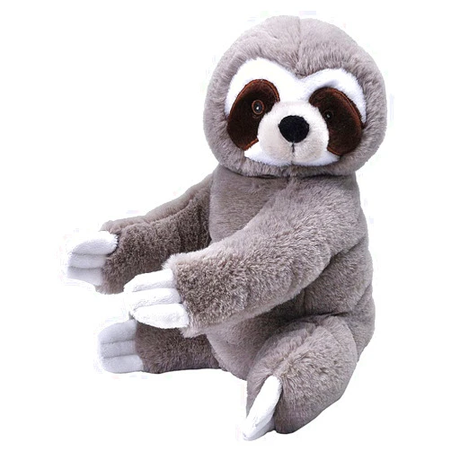 Wild Republic EcoKins Sloth Stuffed Animal 12 inch, Eco Friendly Gifts for Kids, Plush Toy, Handcrafted Using 16 Recycled Plastic Water Bottles
